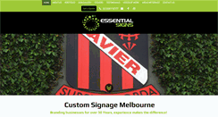 Desktop Screenshot of essentialsigns.com.au